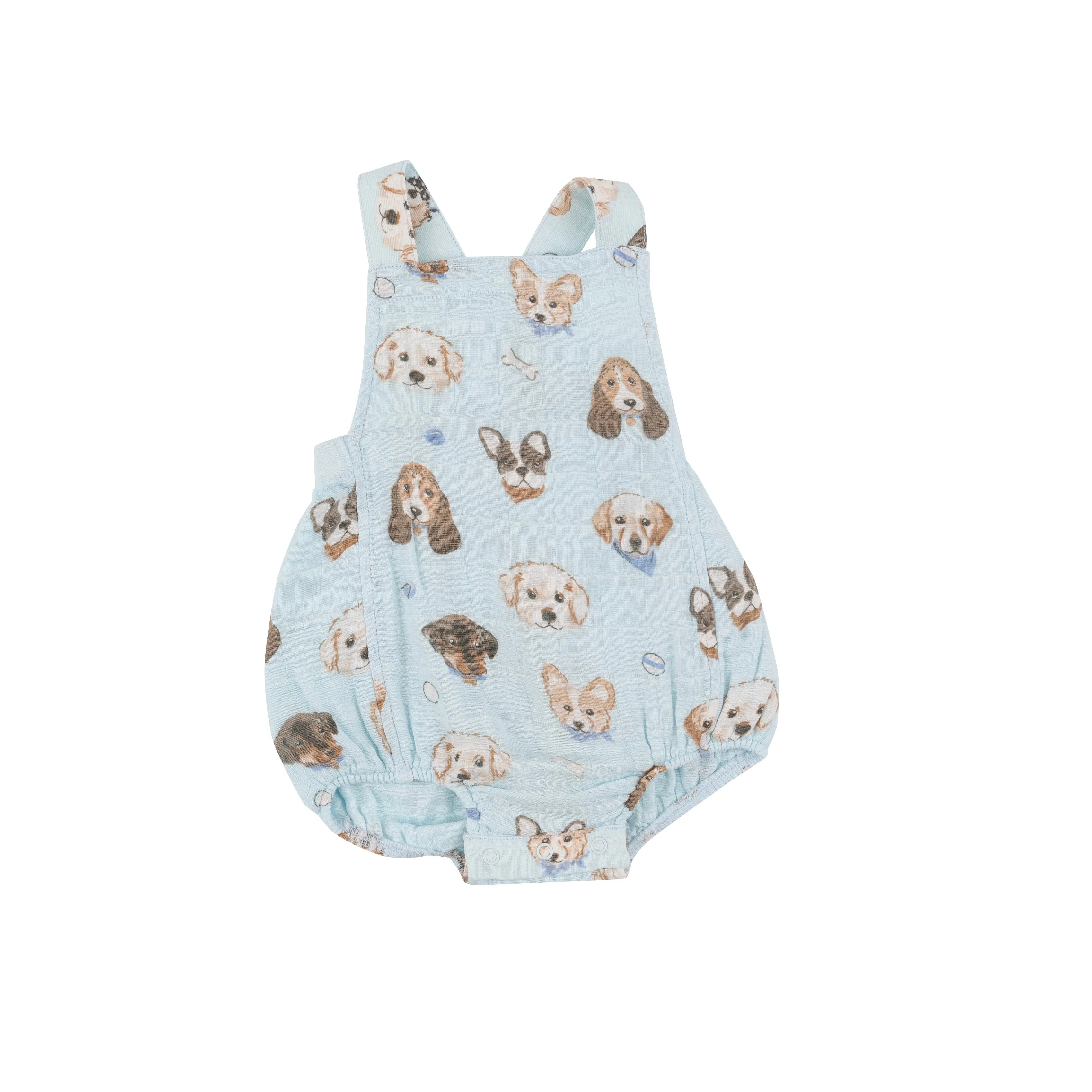 Angel Dear - Retro Sunsuit - Vintage Puppy Faces