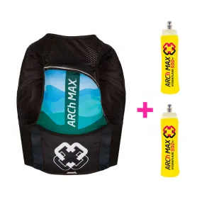 ARCh MAX Hydration Vest 8L Unisex Blue   2 Hydraflask 500ml