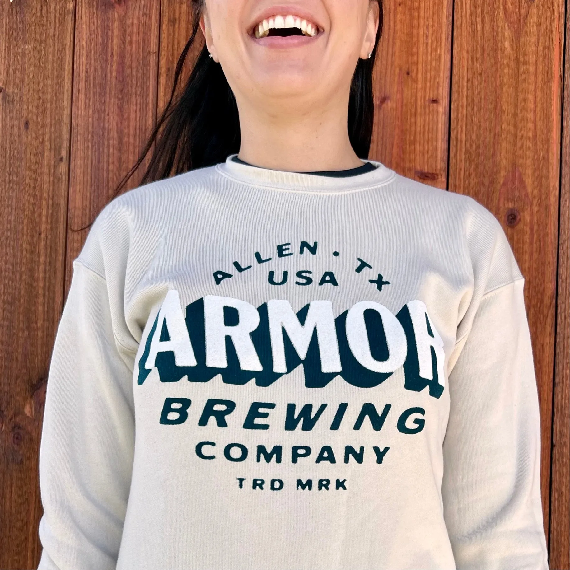 Armor Brewing Trademark Crew Neck Sweatshirt