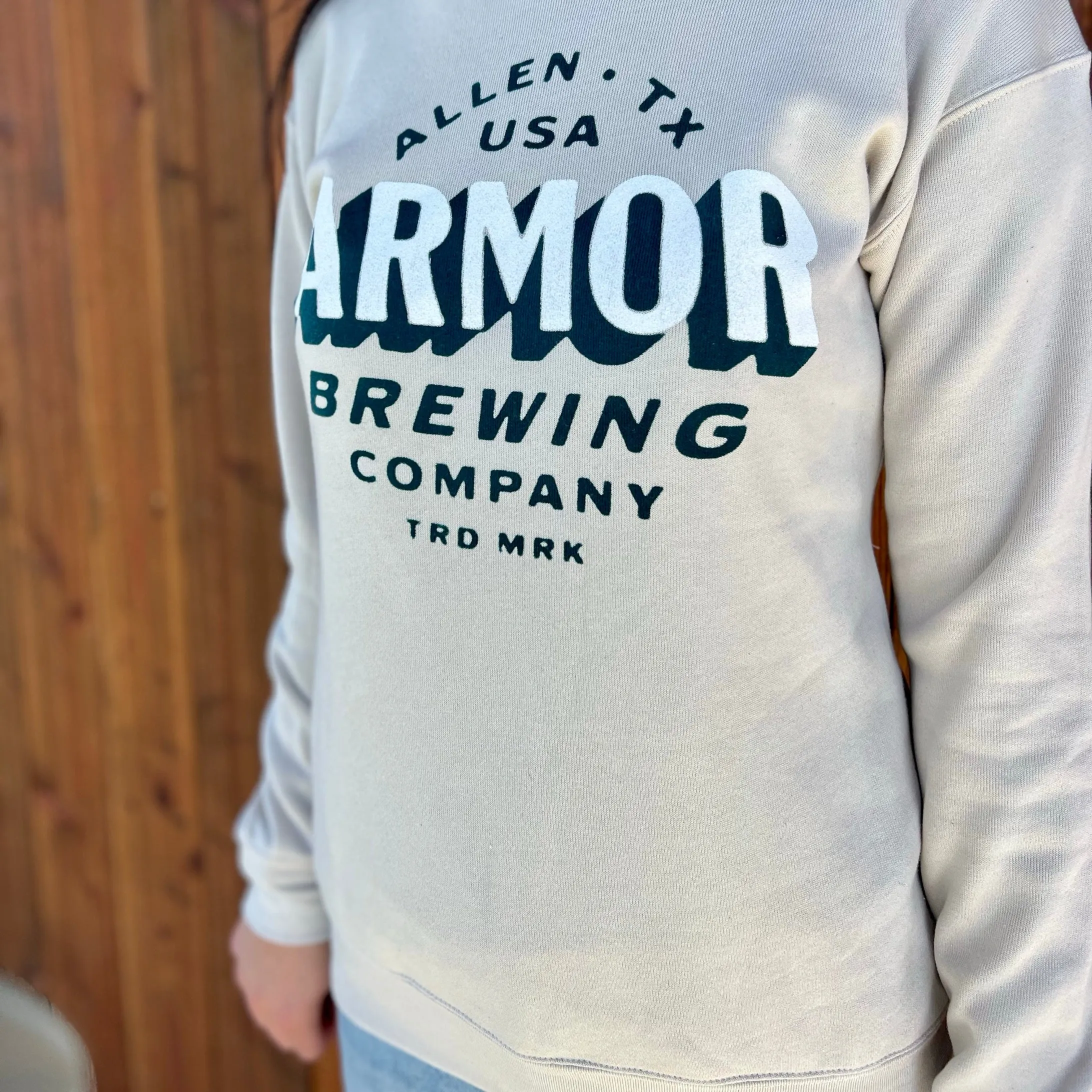 Armor Brewing Trademark Crew Neck Sweatshirt