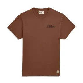 ASGco. Strip Logo T-Shirt - Latham Brown