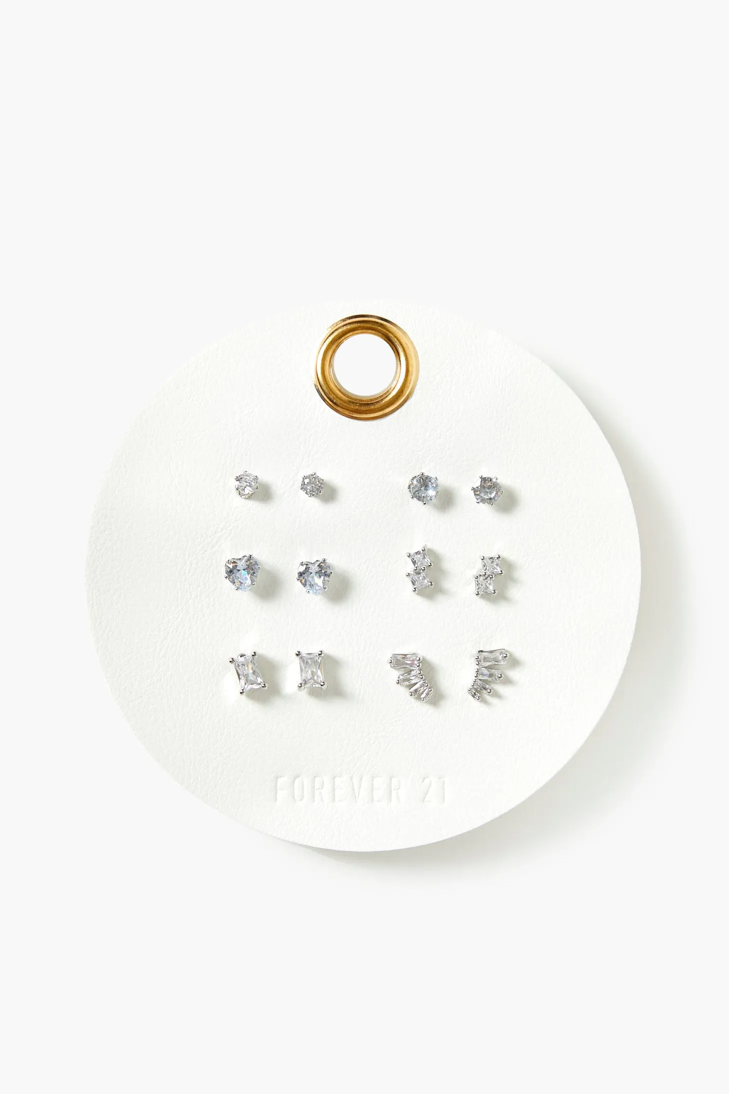 Assorted Rhinestone Stud Earring Set