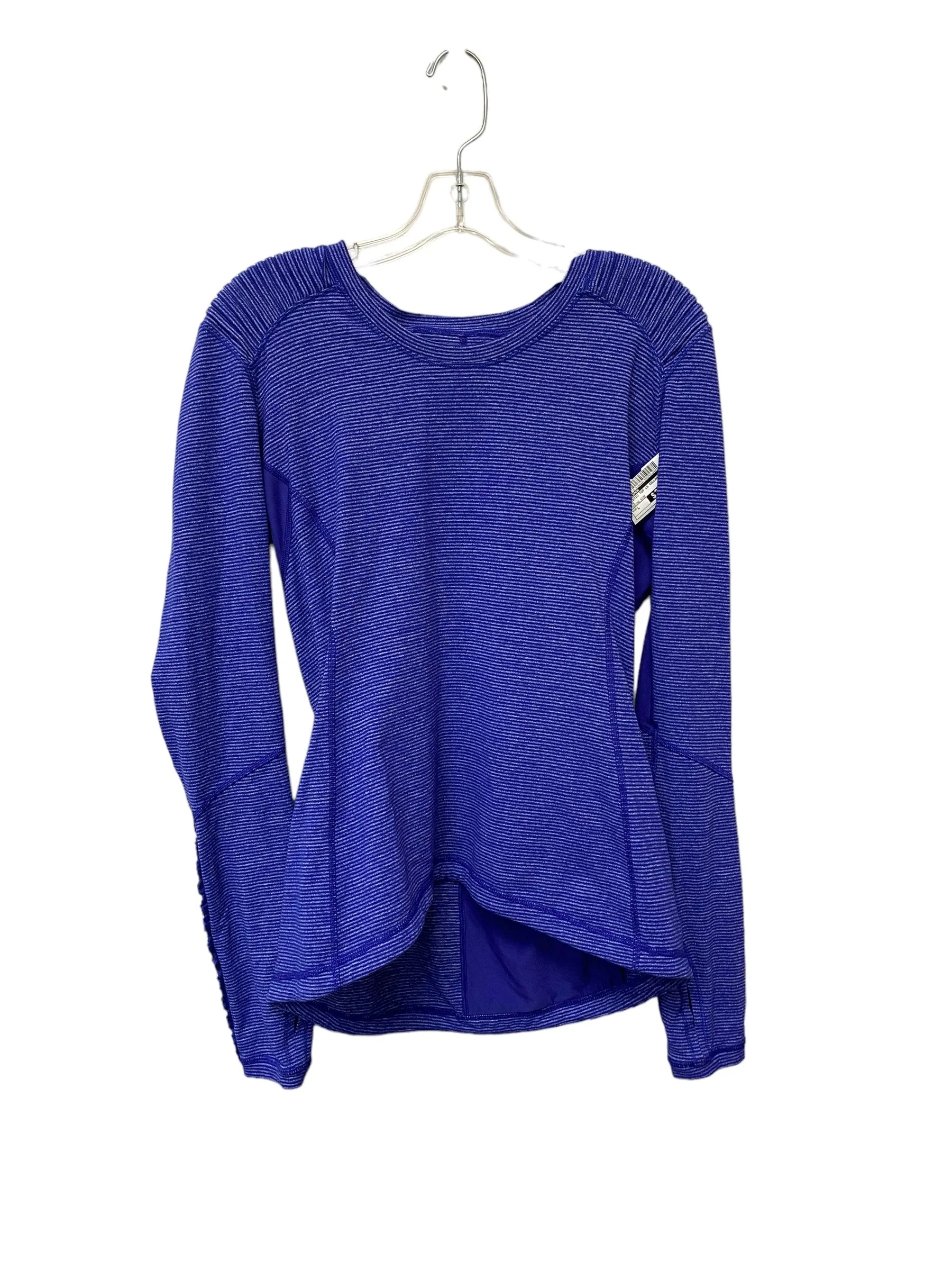 Athletic Top Long Sleeve Collar By Lululemon  Size: L