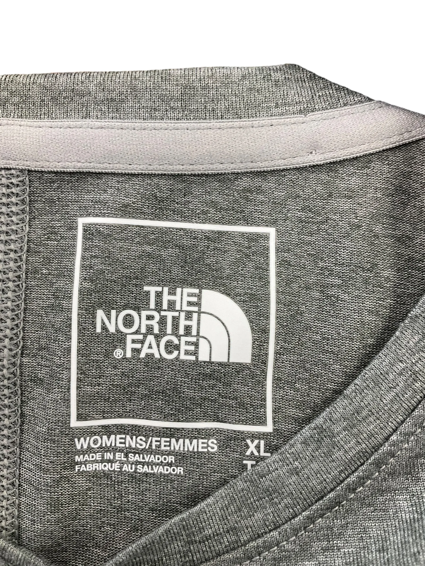 Athletic Top Short Sleeve By The North Face In Grey, Size: Xl