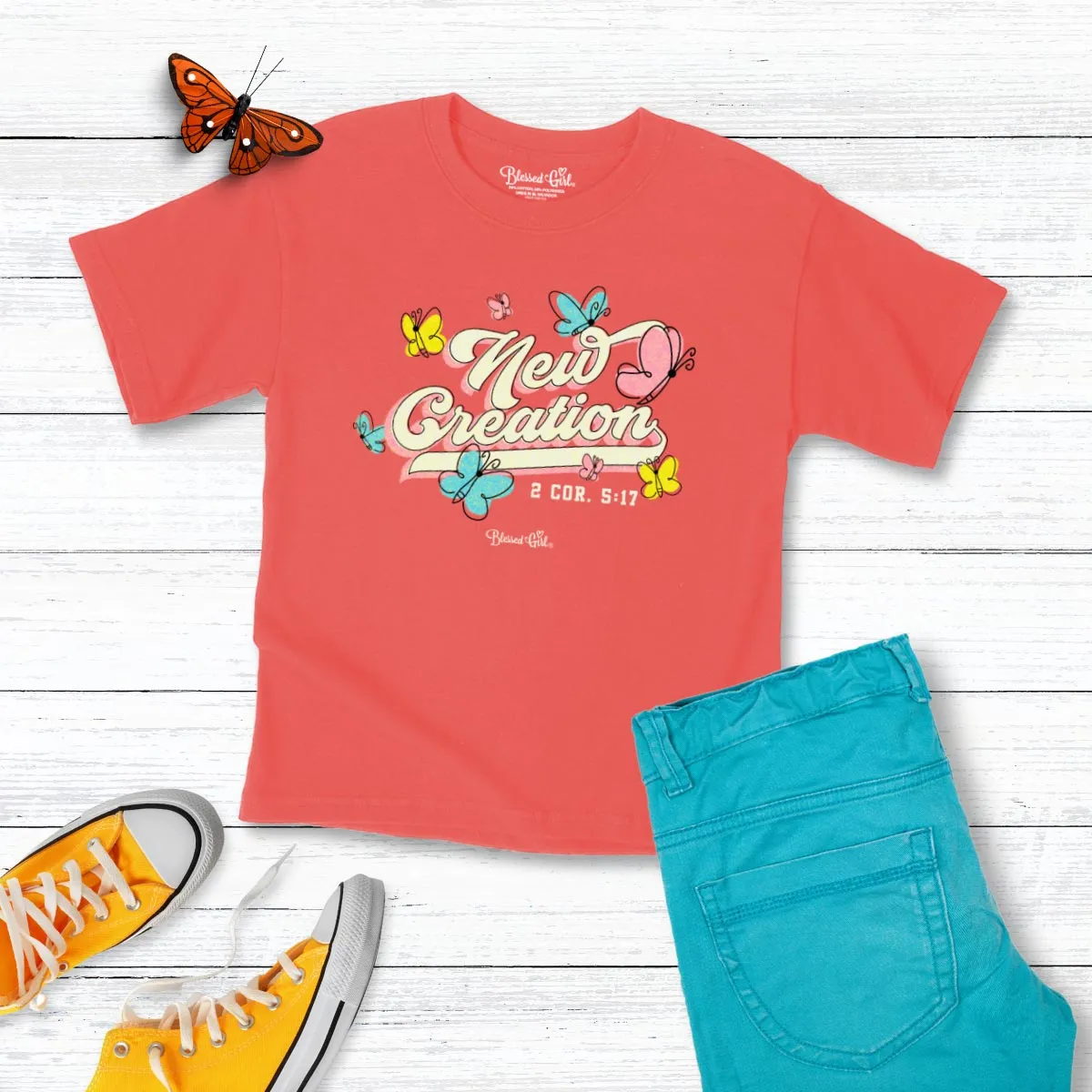 Blessed Girl Kids T-Shirt New Creation