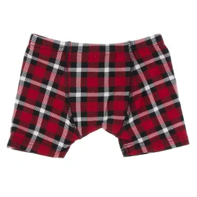 Boxer Brief (Single) - Crimson Holiday Plaid