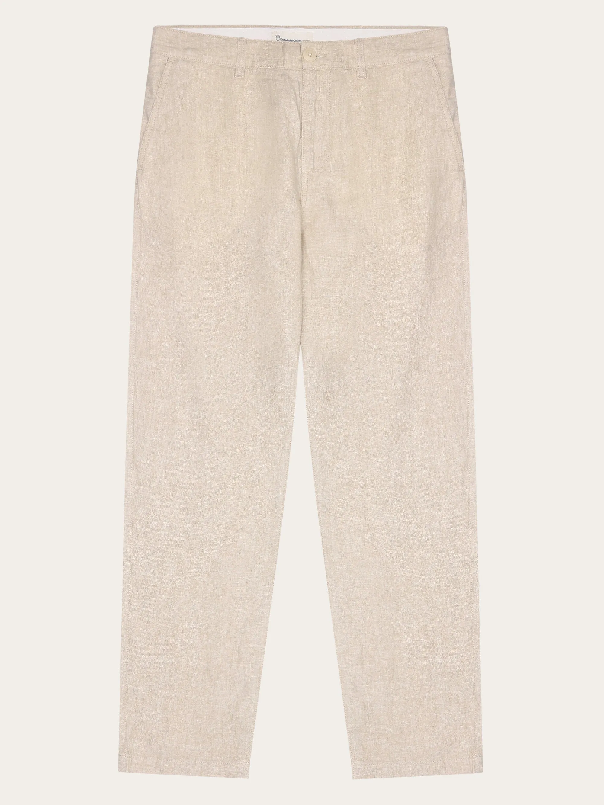 CHUCK regular linen pants - GOTS/Vegan - Light feather gray