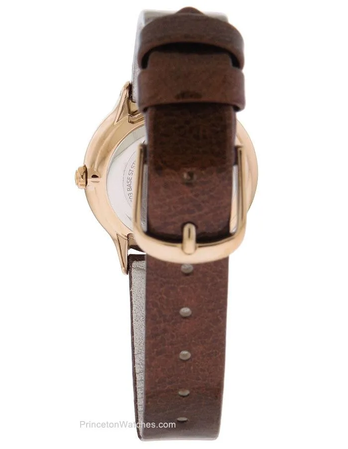 Citizen L Circle of Time Womens Watch - Brown Strap - MOP Dial - Rose Gold-Tone