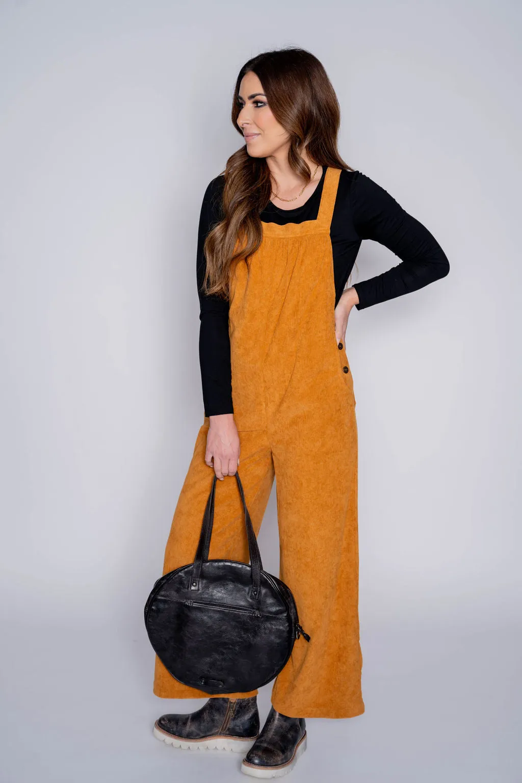 Corded Side Button Jumpsuit