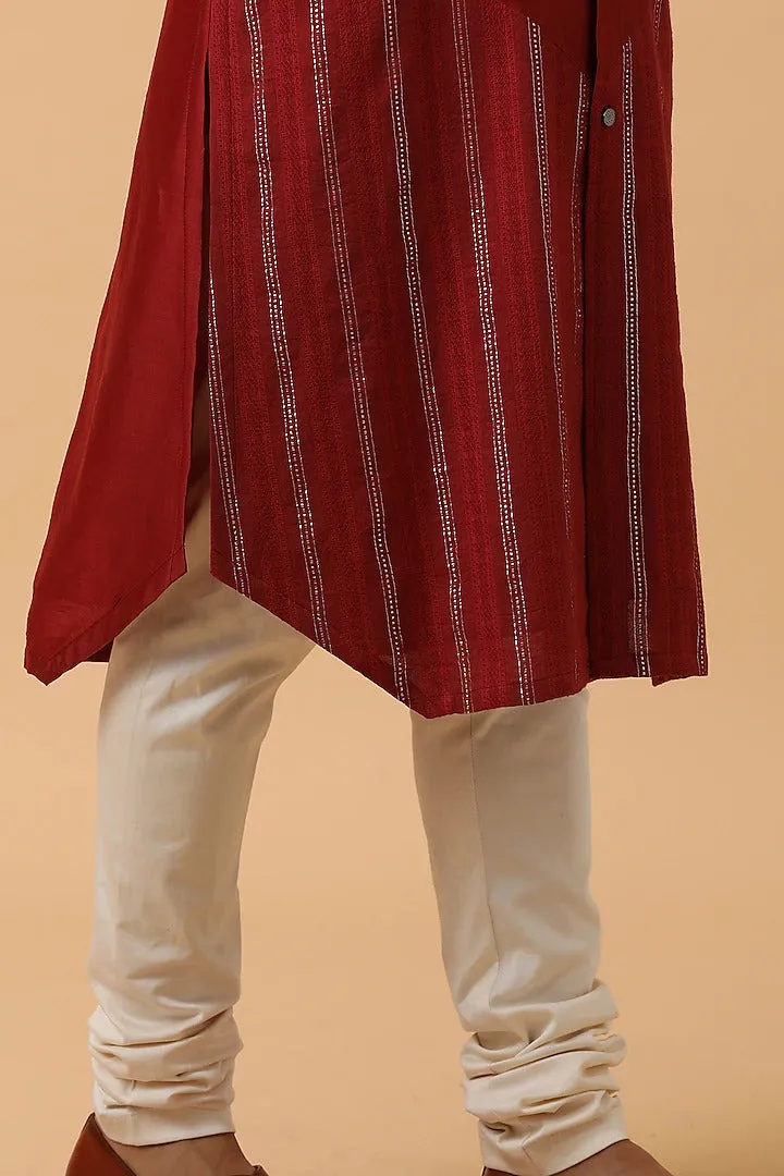 Crimson Red Kurta Set