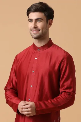 Crimson Red Kurta Set