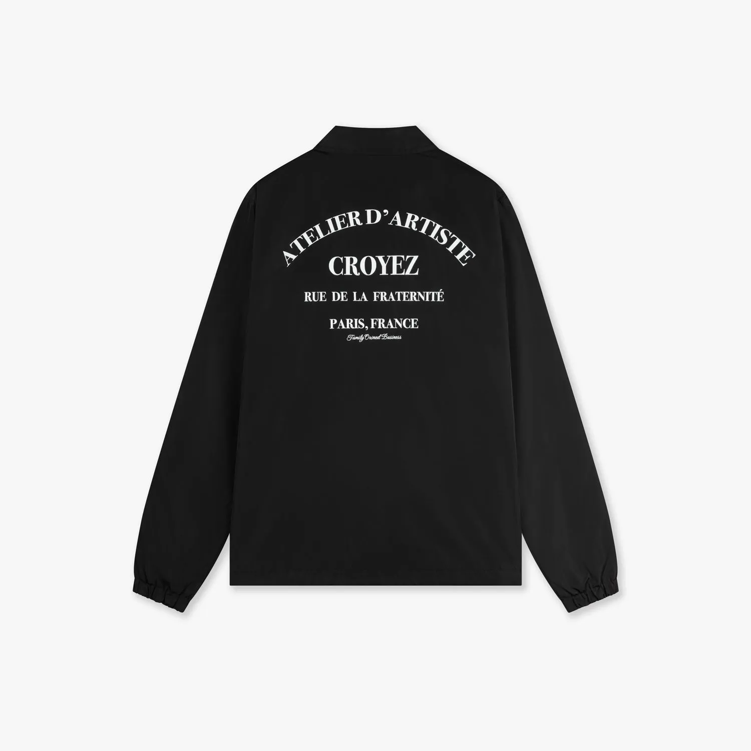 CROYEZ ATELIER COACH JACKET - BLACK/WHITE