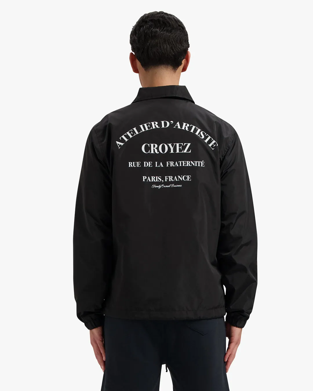 CROYEZ ATELIER COACH JACKET - BLACK/WHITE