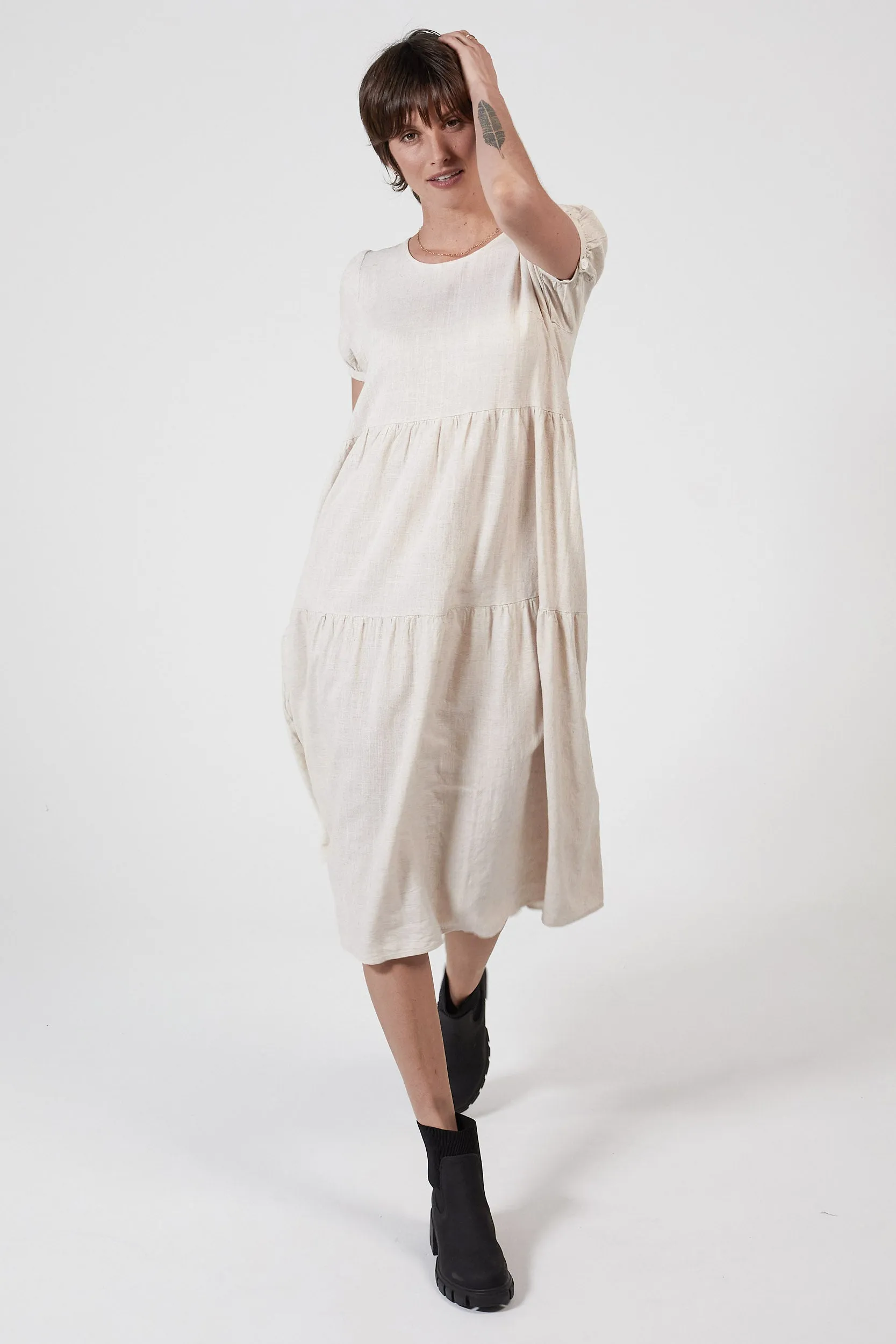 EDEN HEMP DRESS - OATMEAL