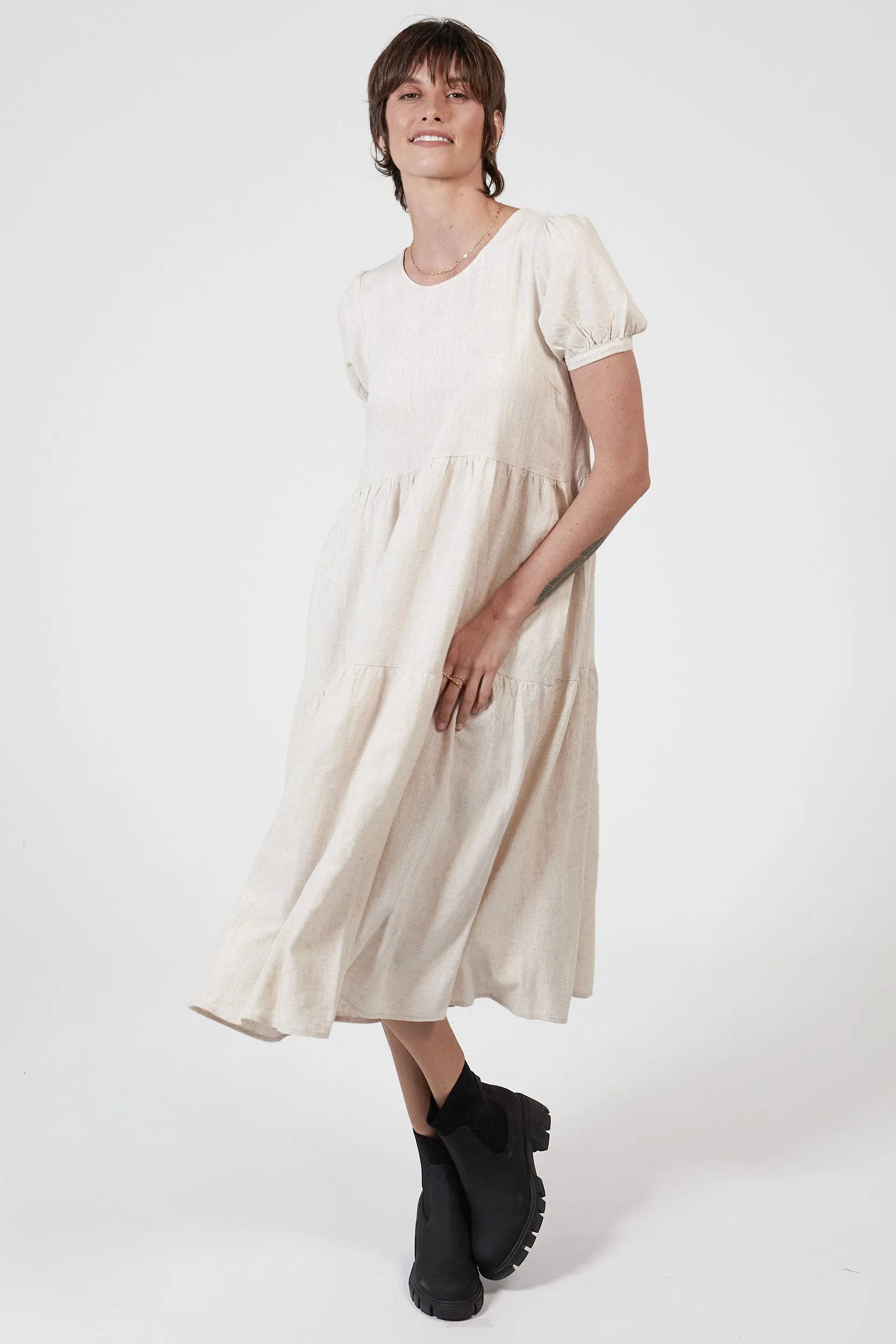 EDEN HEMP DRESS - OATMEAL