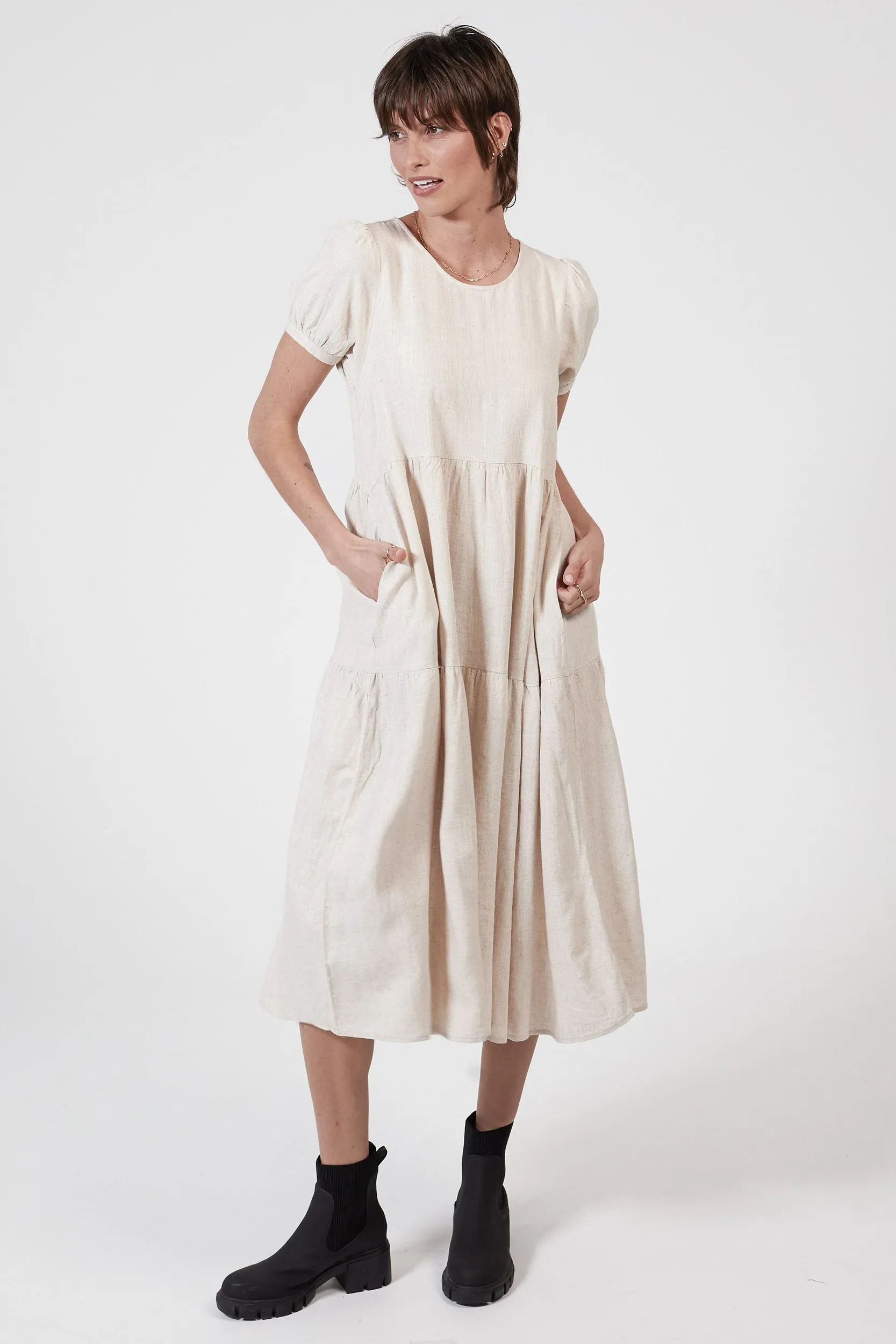 EDEN HEMP DRESS - OATMEAL