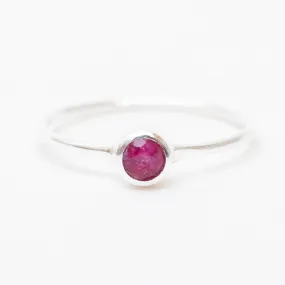 Gemstone Solitaire Ring