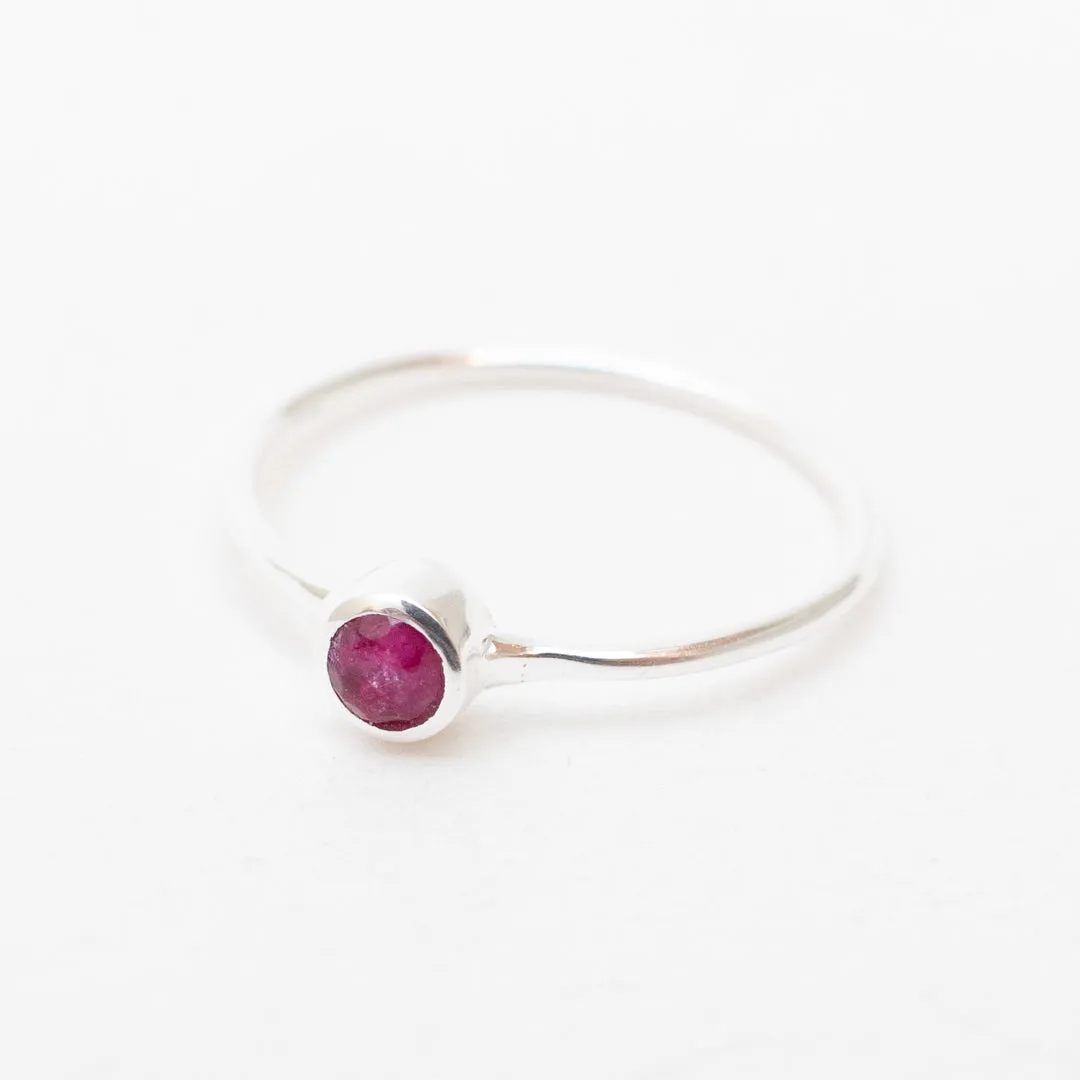 Gemstone Solitaire Ring