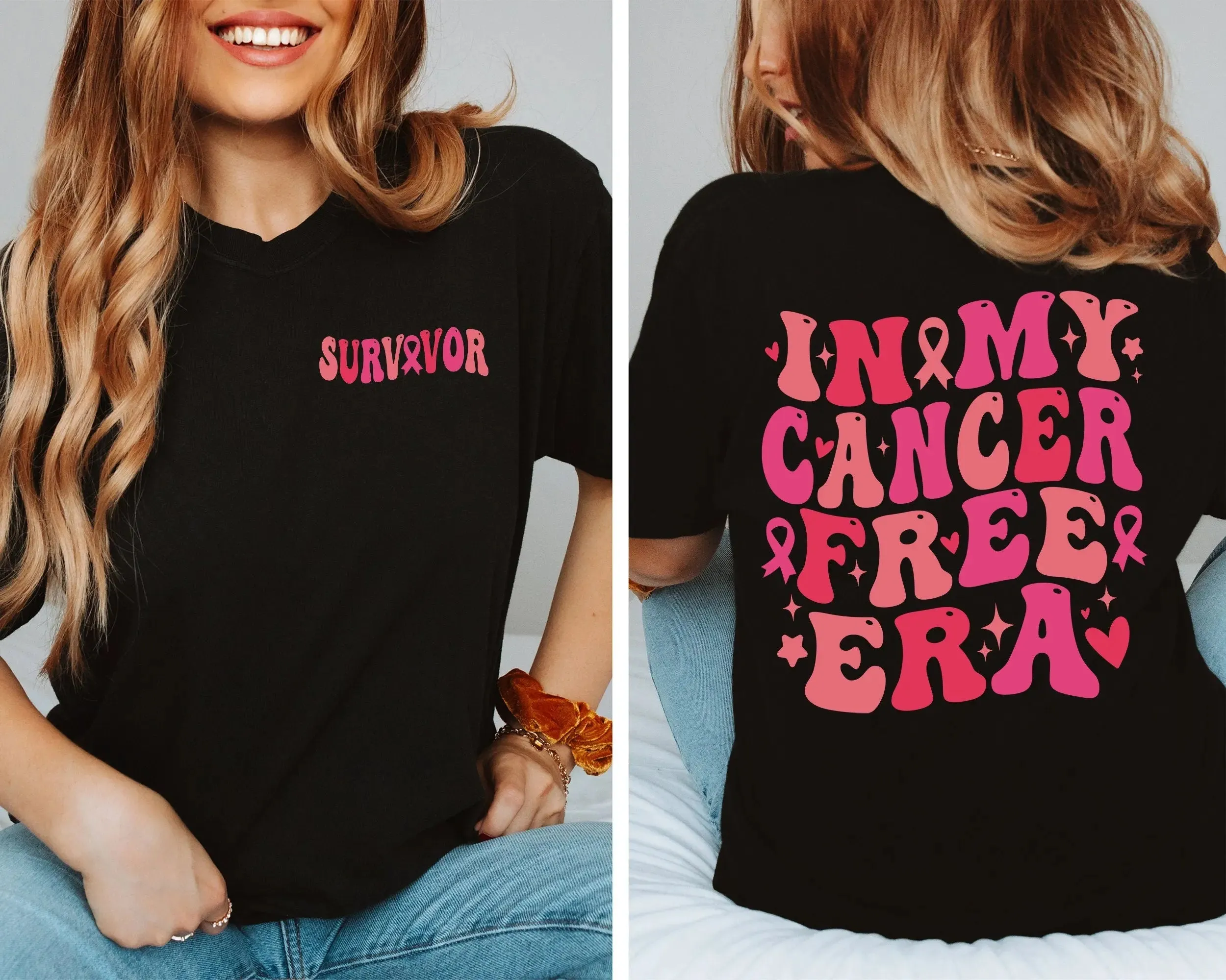 Groovy In My Cancer Free Era tshirt, Breast Cancer Awareness Warrior shirt. Breast Cancer support shirt ,Cancer Survivor Gift