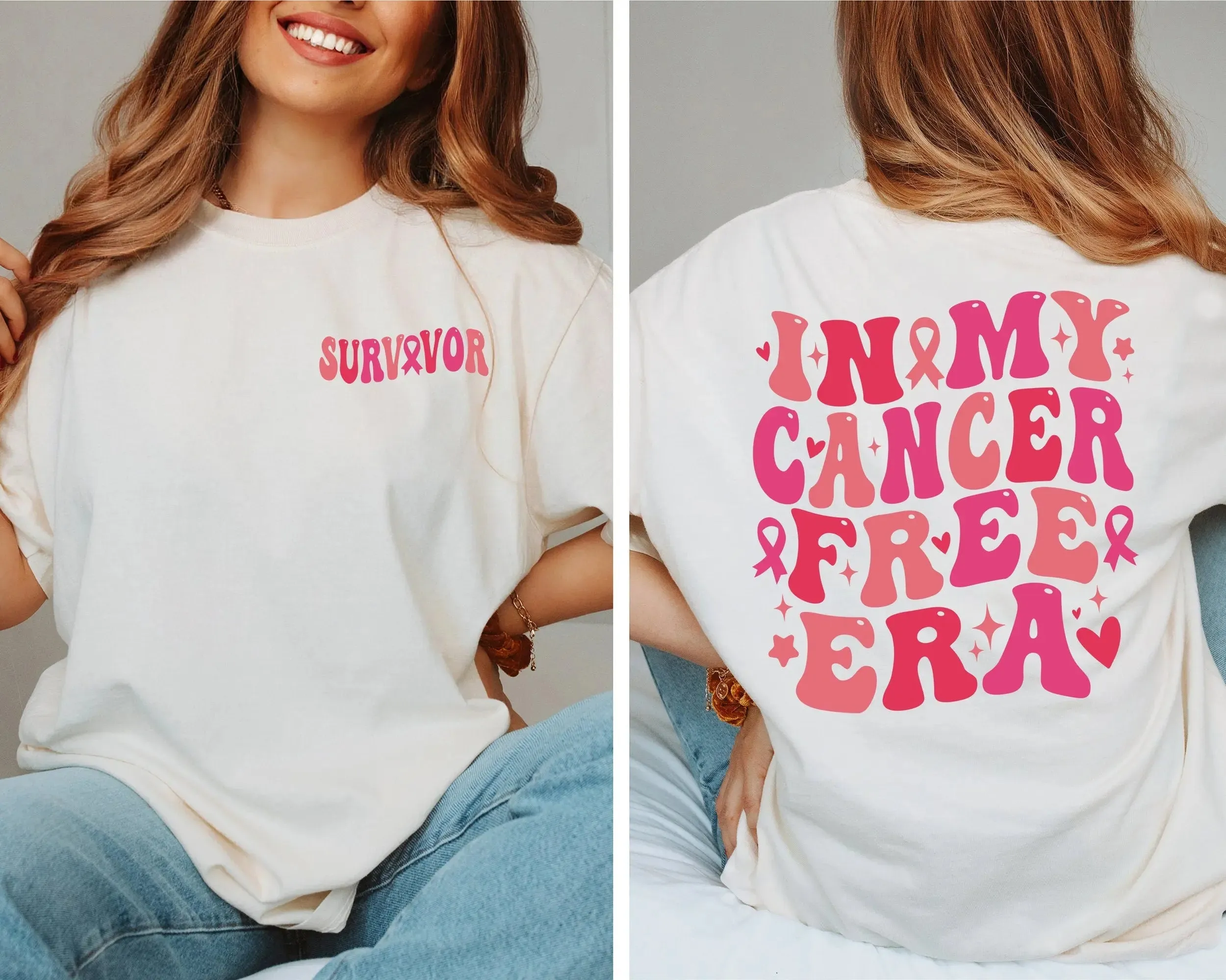 Groovy In My Cancer Free Era tshirt, Breast Cancer Awareness Warrior shirt. Breast Cancer support shirt ,Cancer Survivor Gift