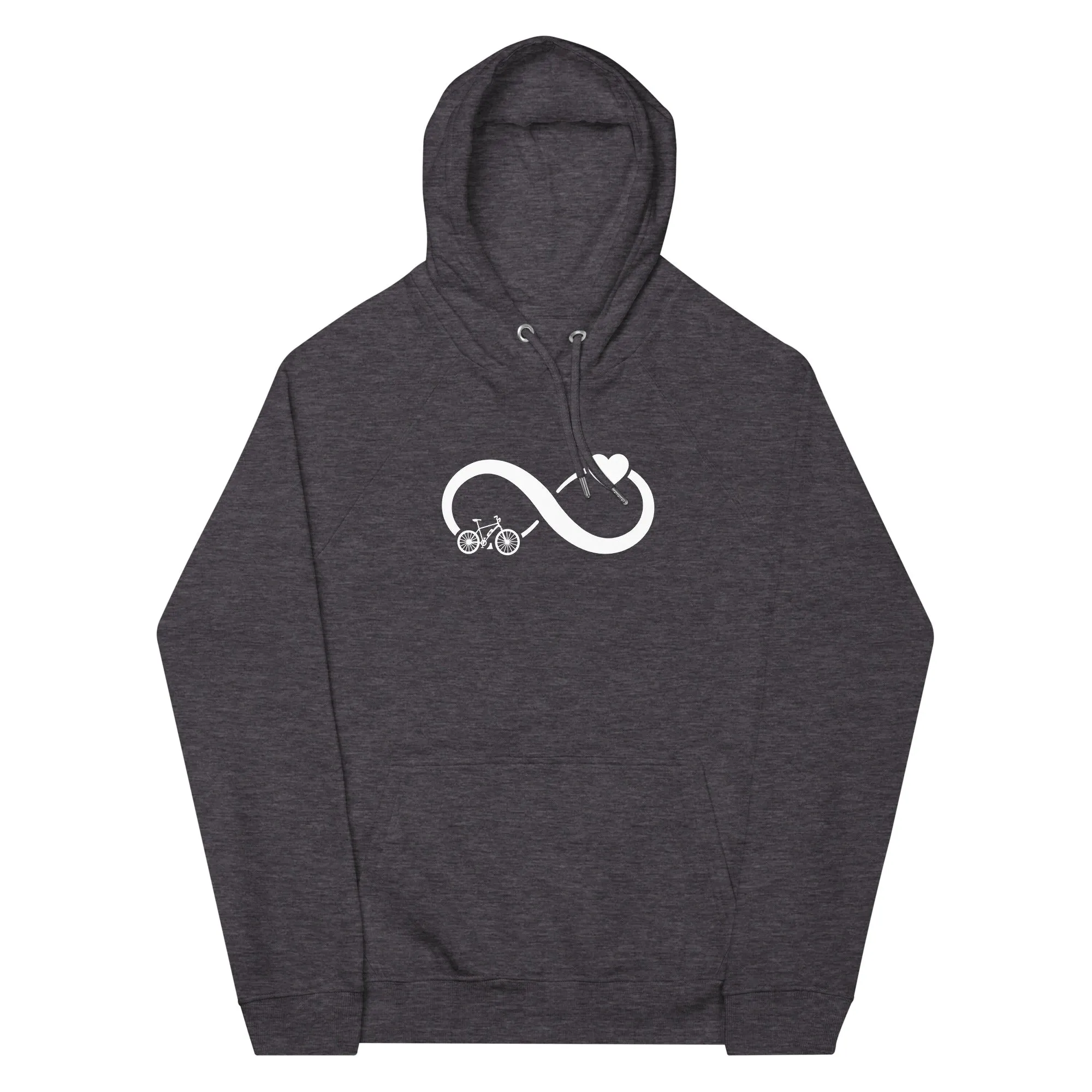 Infinity Heart and E-Bike - Unisex Premium Organic Hoodie