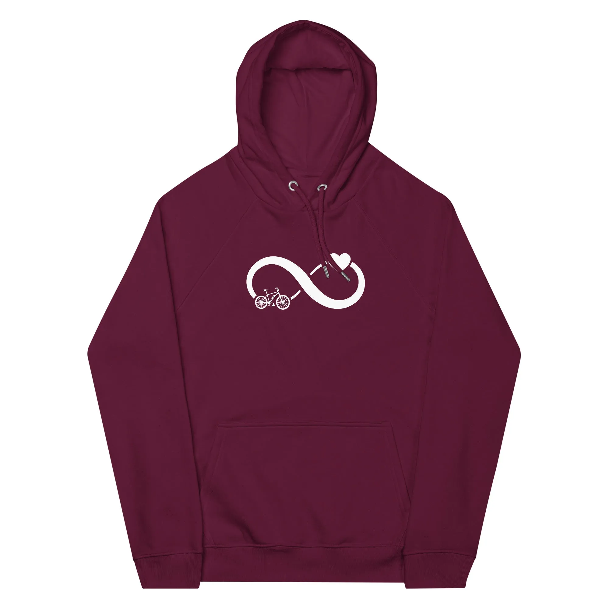 Infinity Heart and E-Bike - Unisex Premium Organic Hoodie