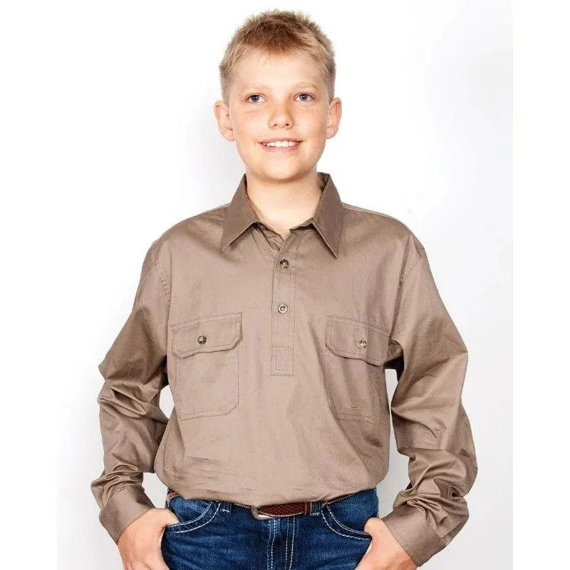 Just Country Boys Lachlan Half Button Workshirt