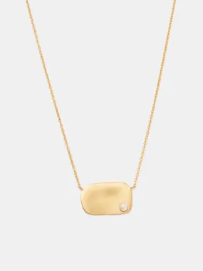 Kirstin Ash Lustre Engravable Necklace - 18K Gold Plated