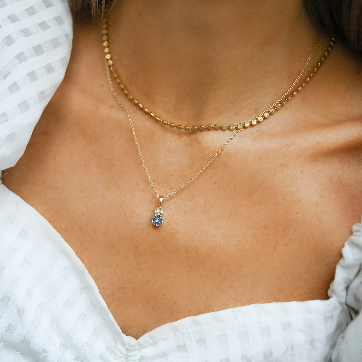 Leah Necklace / Blue Combo