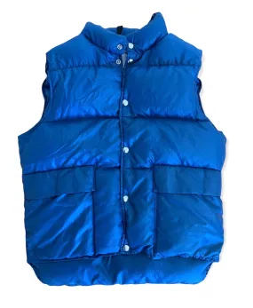 L.L. Bean Blue Vintage Down Vest, M