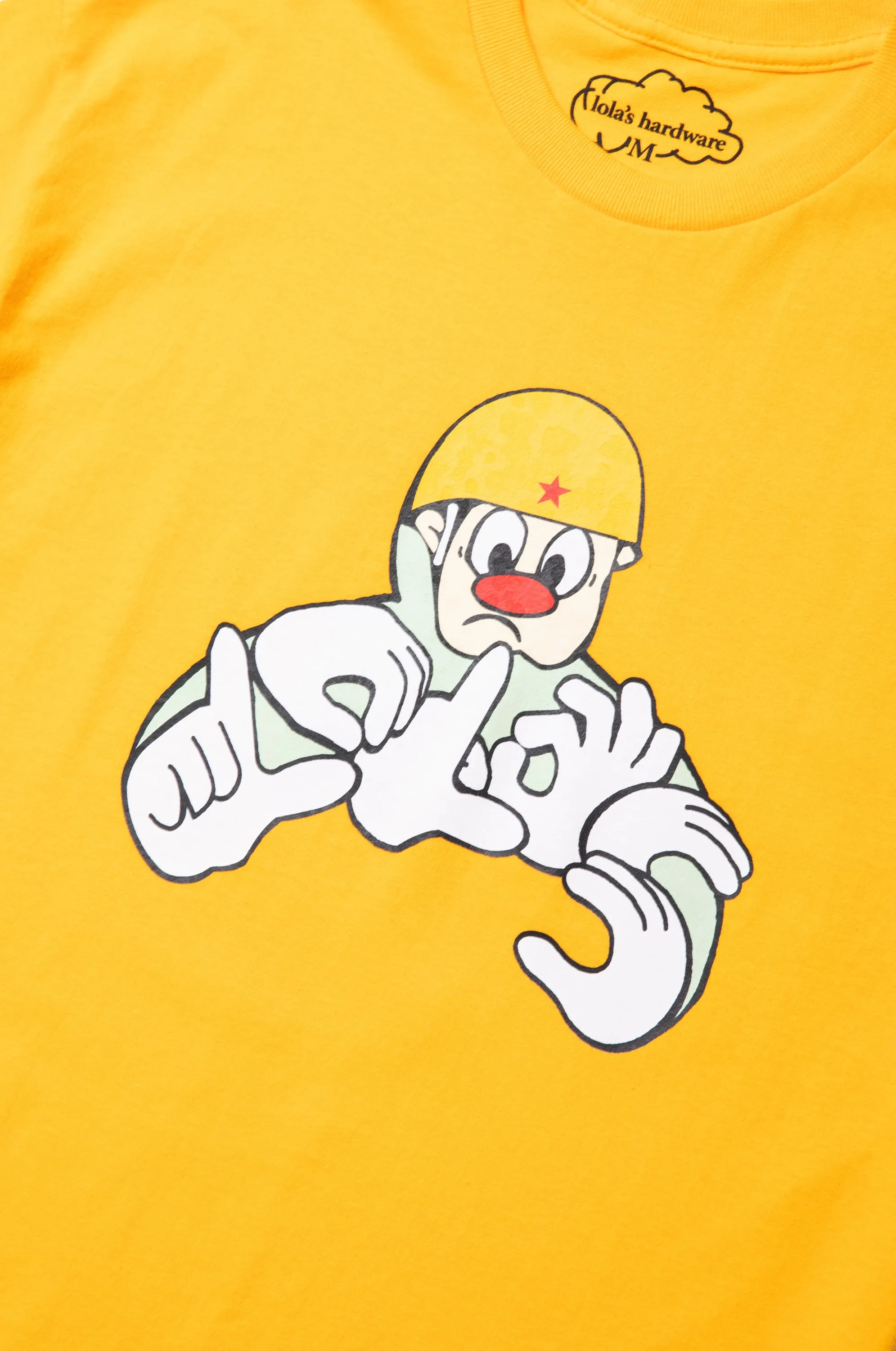 LOLAS HAND SIGN TEE YELLOW