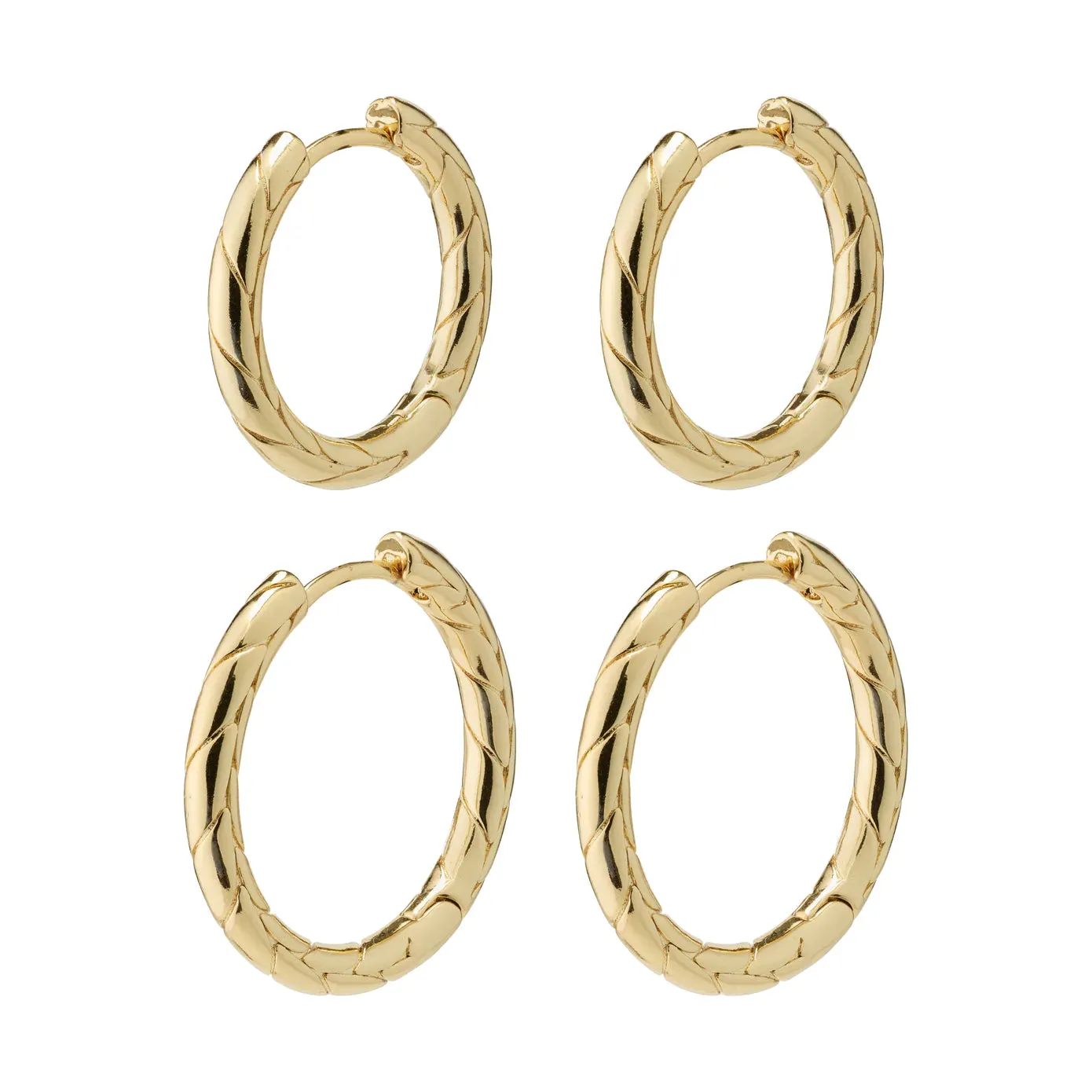 Love Gold Plated Hoop Set