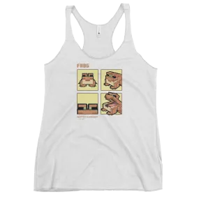 Minecraft Frog Hoppin and Hangin Women's Tri-Blend Racerback Tank Top