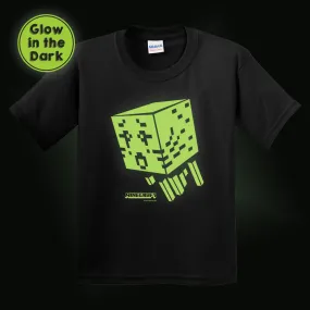 Minecraft Ghast Glow In The Dark Kids Short Sleeve T-Shirt