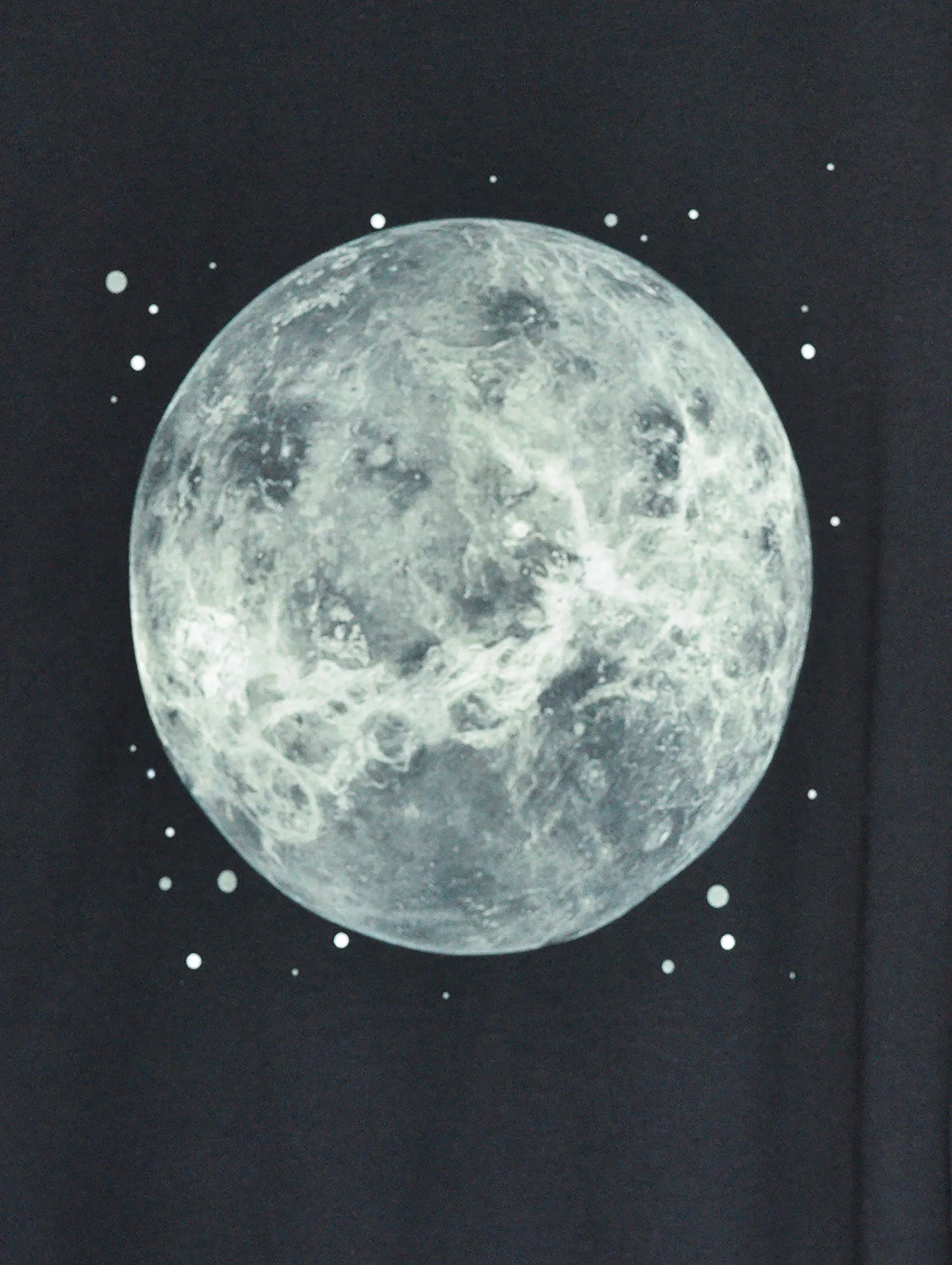 MOON BLACK LONG SLEEVE T-SHIRT