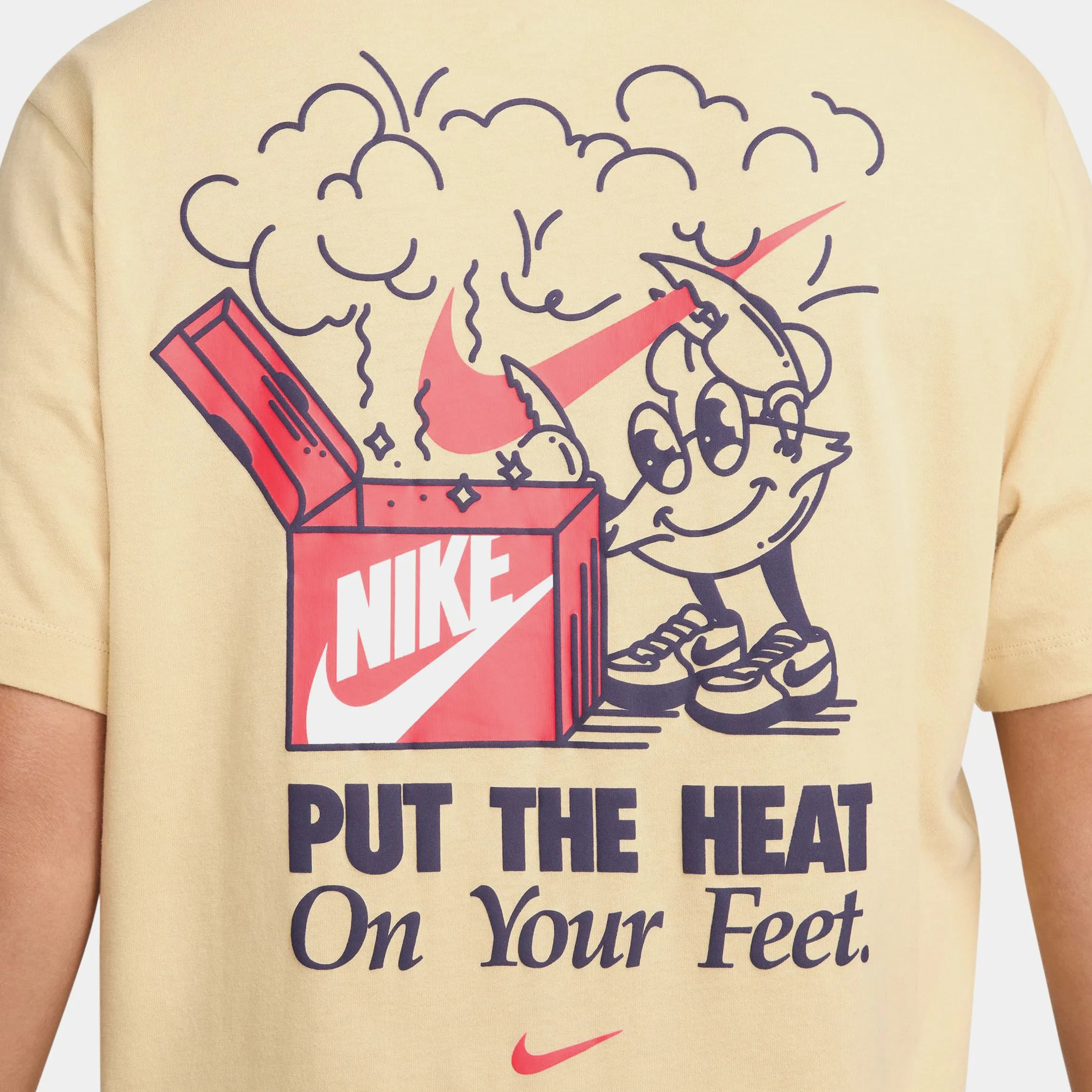 NSW Heat On Your Feet Graphic Mens Short Sleeve Shirt (Sesame)