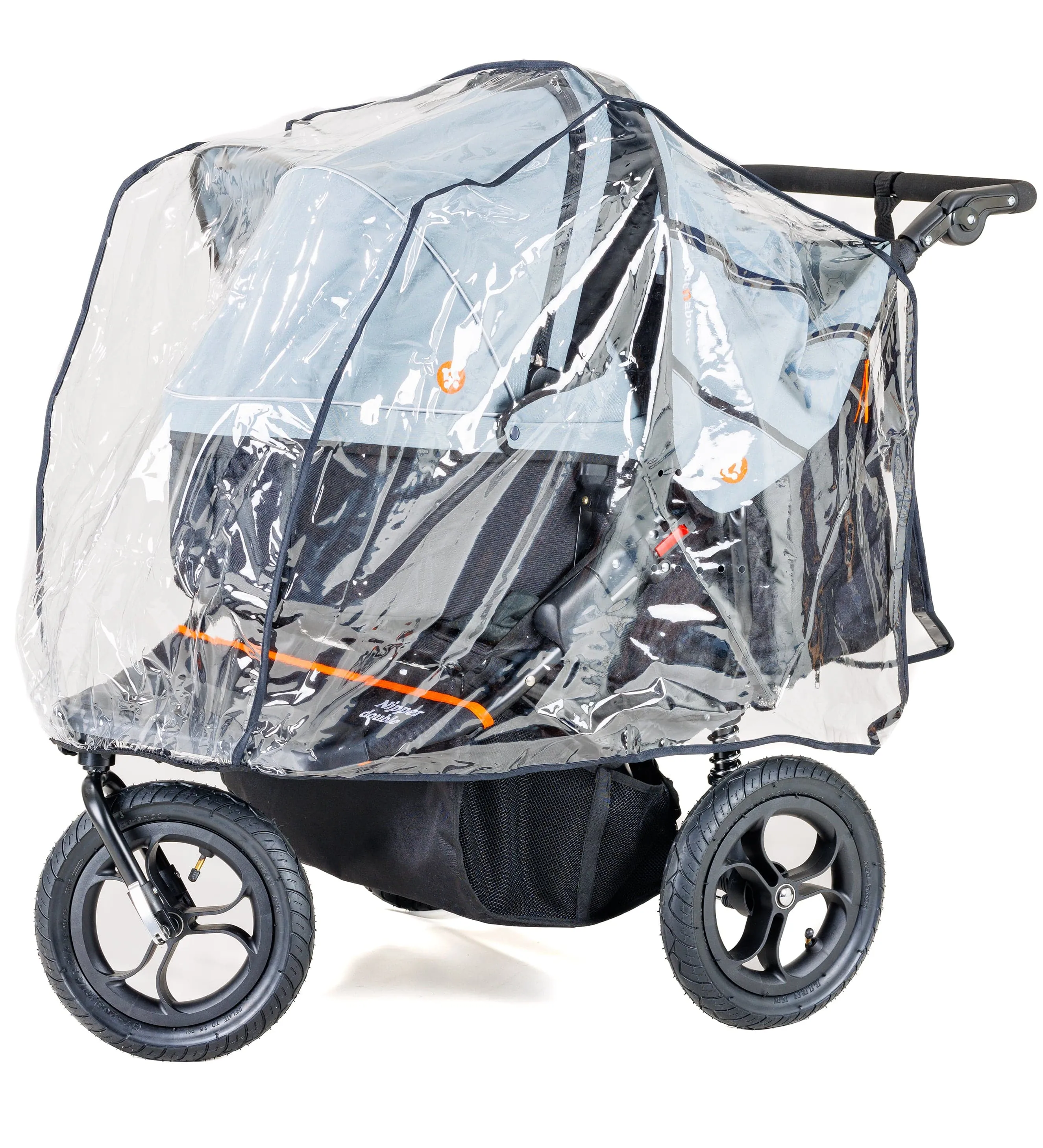 Out n About Nipper V5 Double Pushchair Starter Bundle - Highland Blue