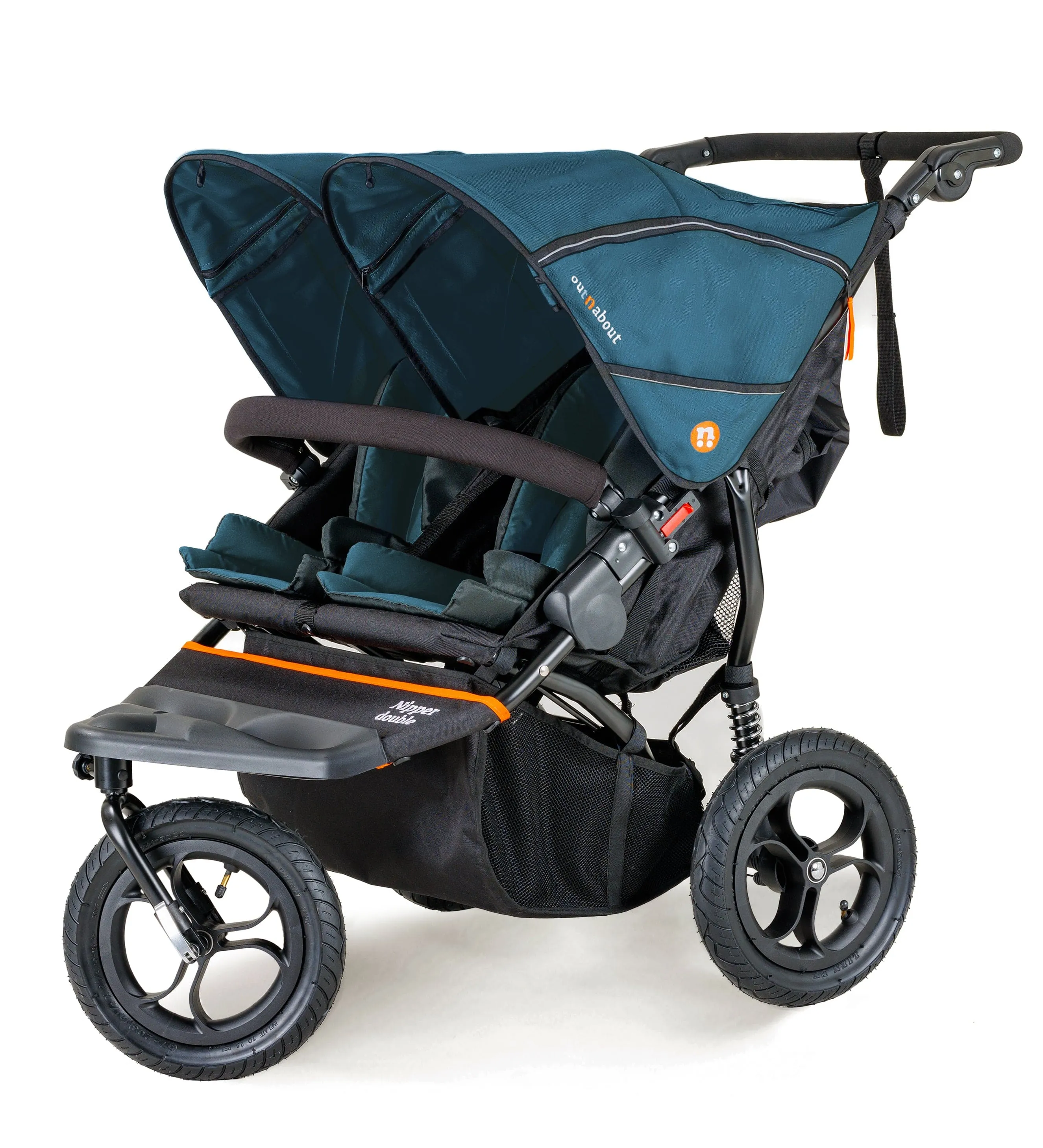 Out n About Nipper V5 Double Pushchair Starter Bundle - Highland Blue