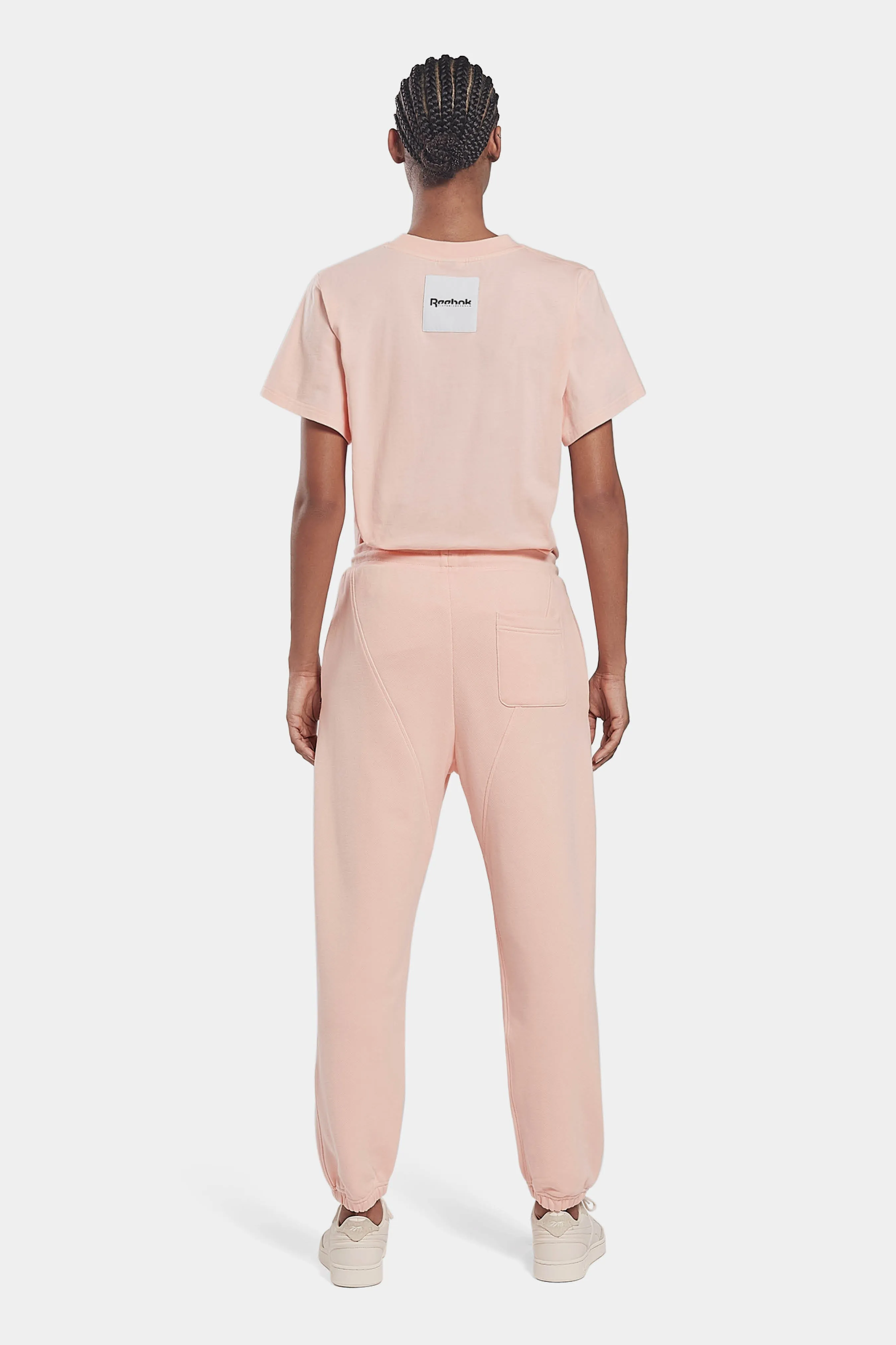 Reebok x VB Logo T-shirt in Coral Glow