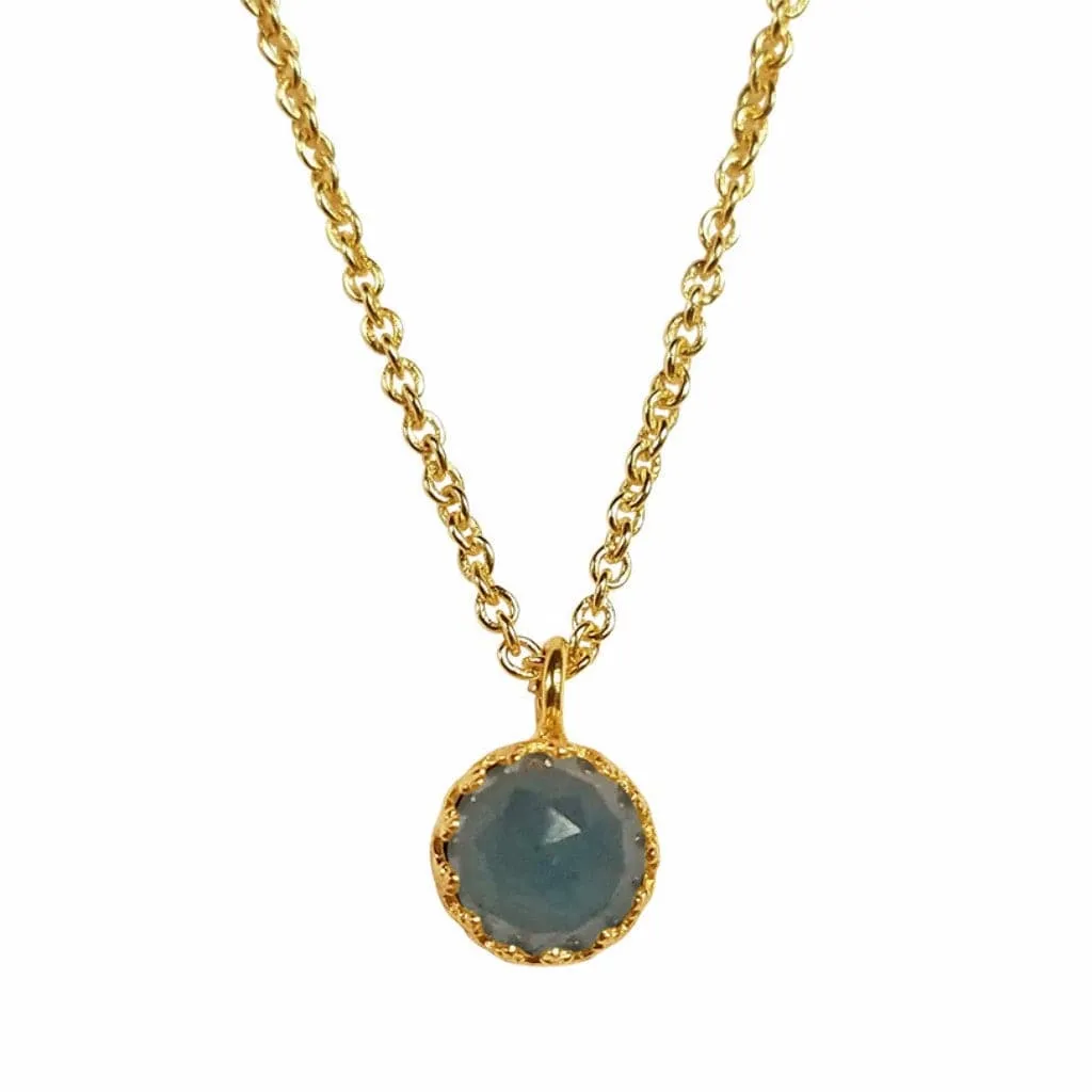 Rococo Necklace - Blue Topaz Quartz