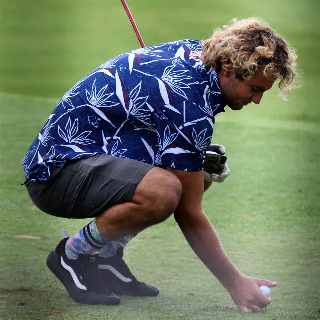 RWB Birdies of Paradise - OGA Men's Polo - Red/White/Blue