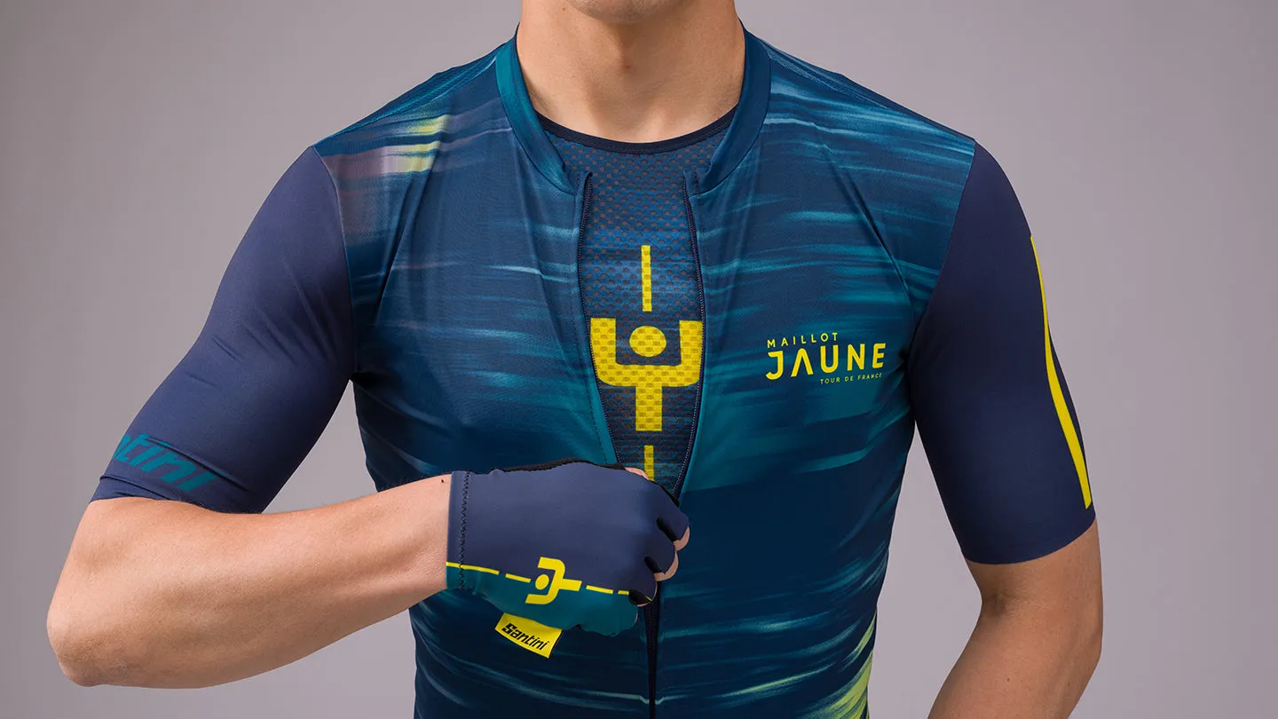 Santini TDF LM Jaune Espirit Jersey - Print