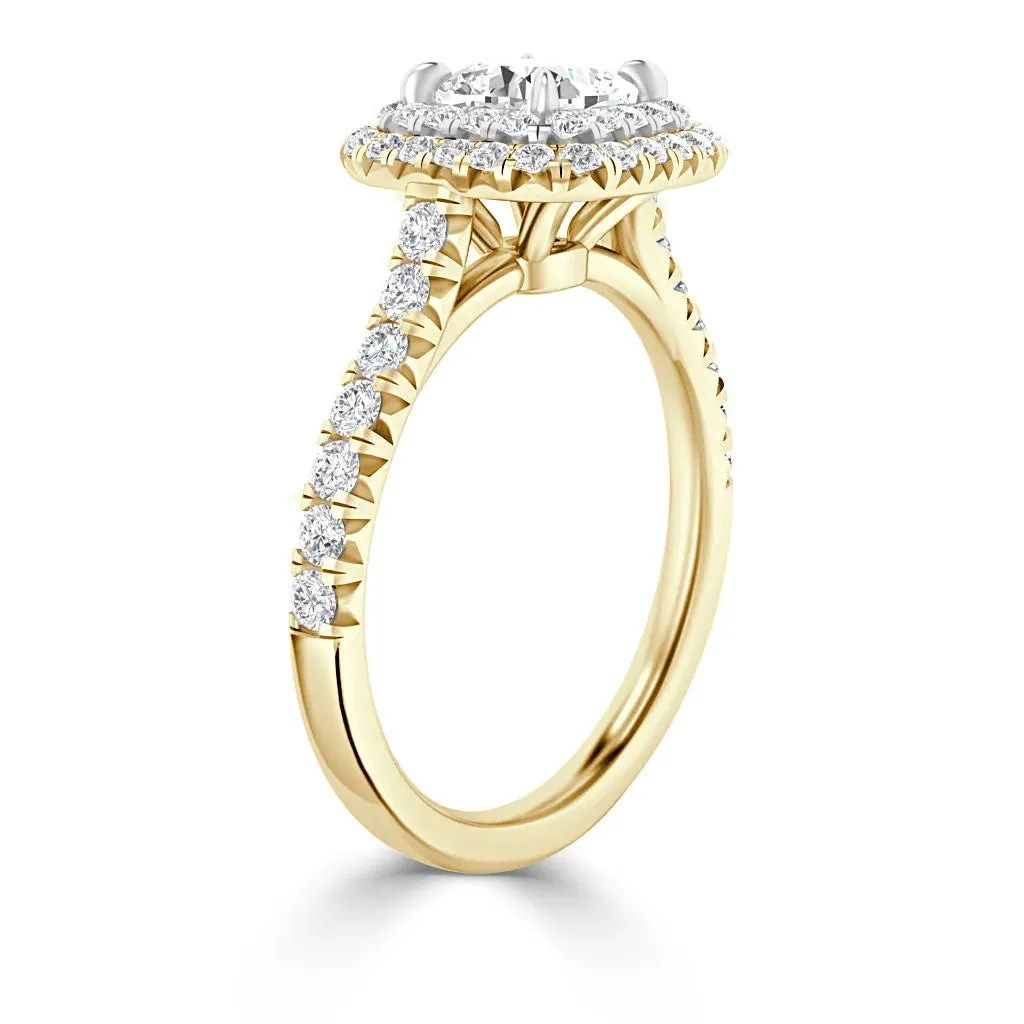 Stephanie - 18ct Yellow Gold - Cushion