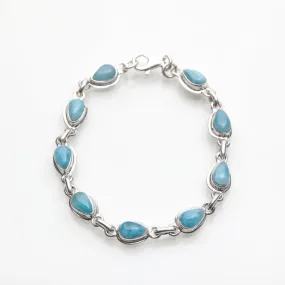 Teardrop Larimar Bracelet Godiva