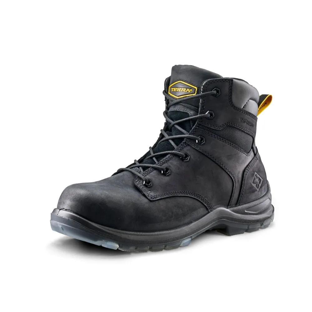 Terra Bryne Unisex 6" Waterproof Composite Toe Work Boot TR0A839BBLK - Black