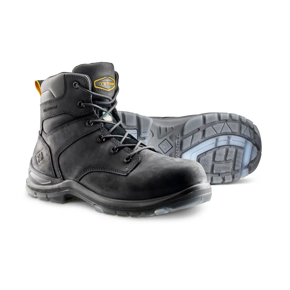 Terra Bryne Unisex 6" Waterproof Composite Toe Work Boot TR0A839BBLK - Black