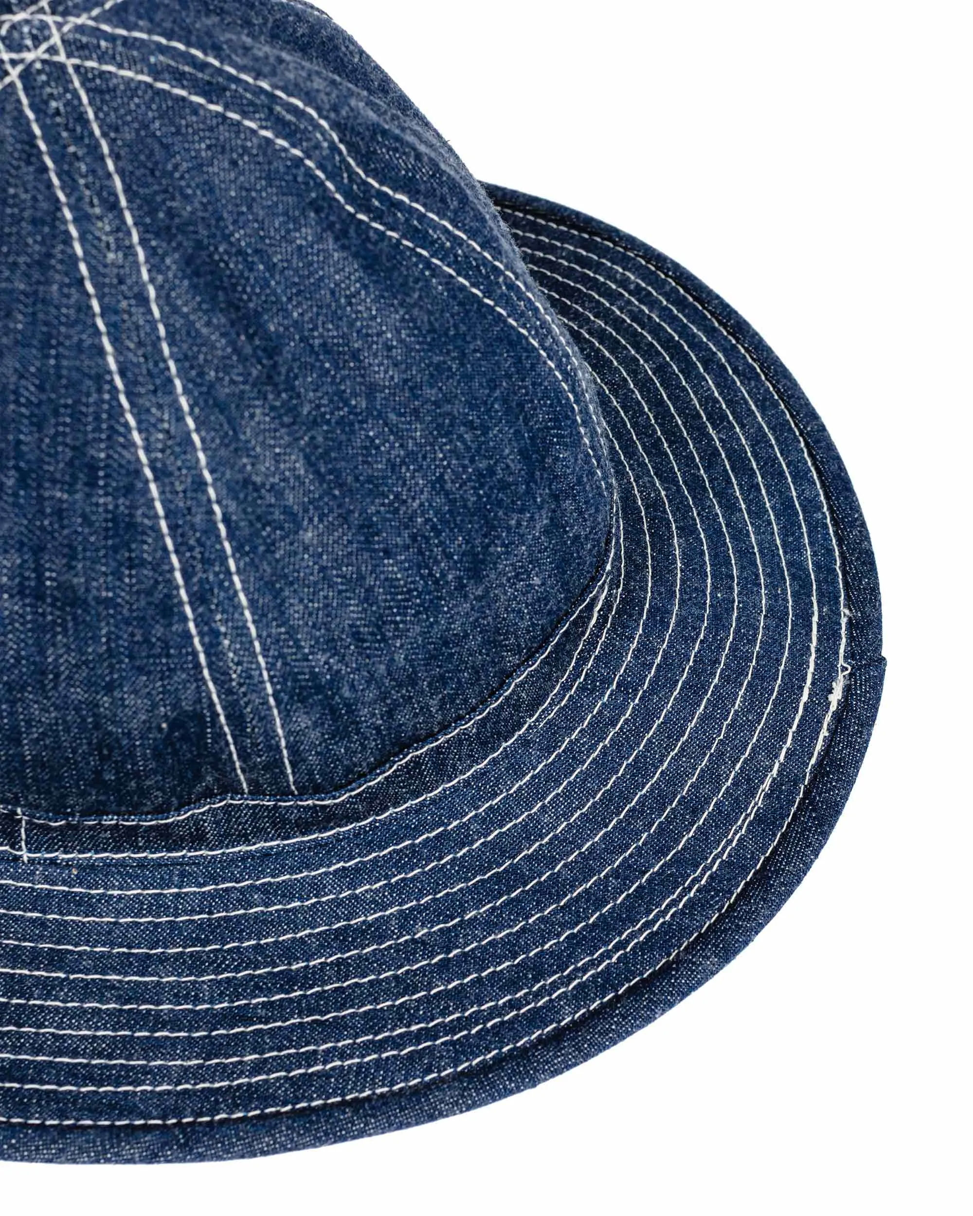 The Real McCoy's MA23002 Hat, Working, Denim, Blue Indigo