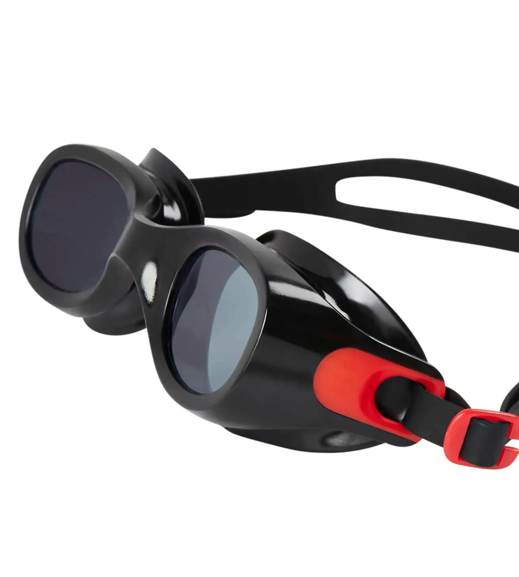 Unisex Adult Futura Classic Smoke-Lens Swim Goggles - Red & Smoke