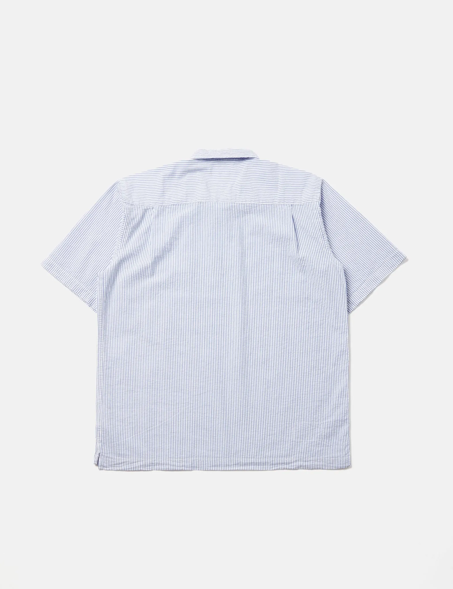 Universal Works Pullover Shirt (Organic) - Blue Stripe