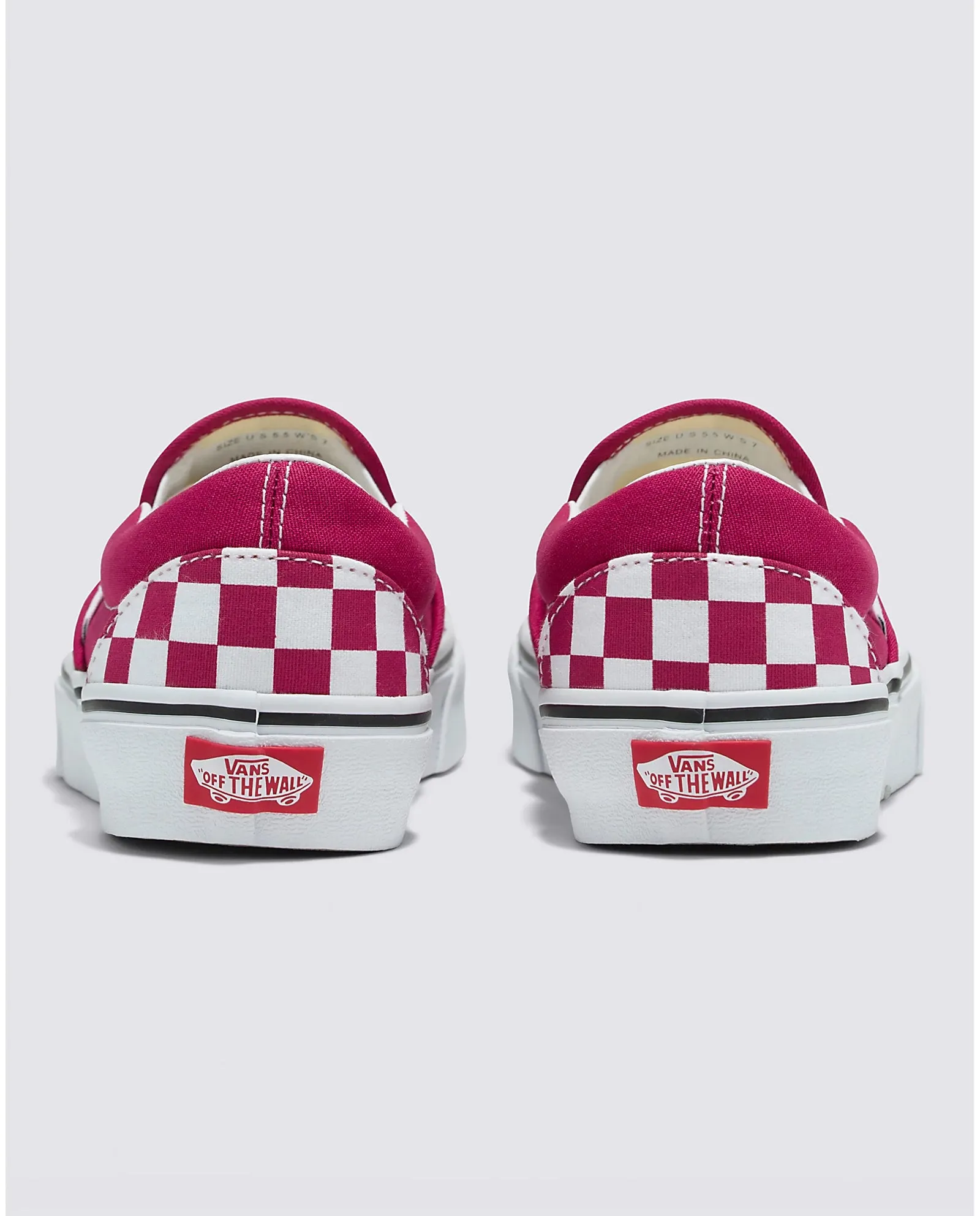 VANS UNISEX Classic Slip-On Checkerboard Shoe (Cherries Jubilee)